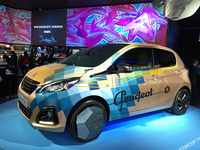 2014年のジュネーブショーで公開された、タトゥーアーティストXOIL氏によるコンセプトカー「プジョー108 Tatoo」も展示されていた。