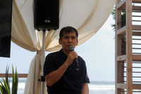 「ランクル」の魅力や世界観を熱く語る小鑓貞嘉チーフエンジニア。