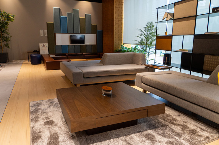 来場者がくつろげる、おもてなしのスペース。