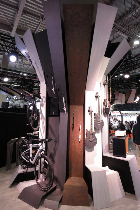 第45回東京モーターショーのヤマハブースの様子。