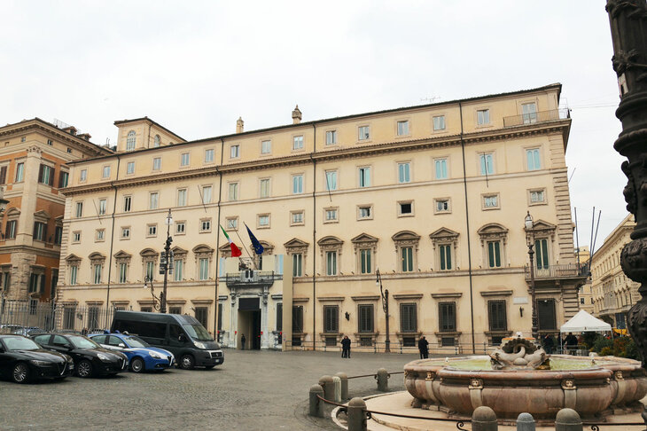 イタリアの首相官邸であるキージ宮。