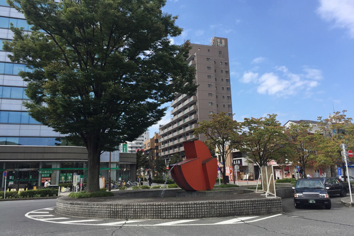 東久留米駅前のターミナル。