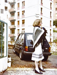 ルチアのアルバムから。若き日の彼女と「126」。