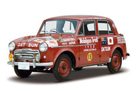 1958年登場の「ダットサン210」。オーストラリアラリーに参戦してクラス優勝を果たした。