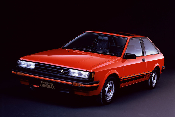 「日産ラングレー ターボGT」。上に紹介した「スカイライン2000RS」ターボの約3カ月遅れで登場。1.5リッター直4 SOHCターボユニットを積む。