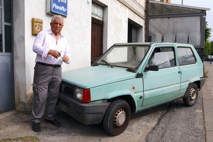 今回の主役はシエナの修理工場主、アレッサンドロ・フィネスキさん（68歳）である。