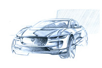 「Iペース」のデザインスケッチ。