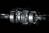 リアに搭載される「ツインモーターユニット」。
    