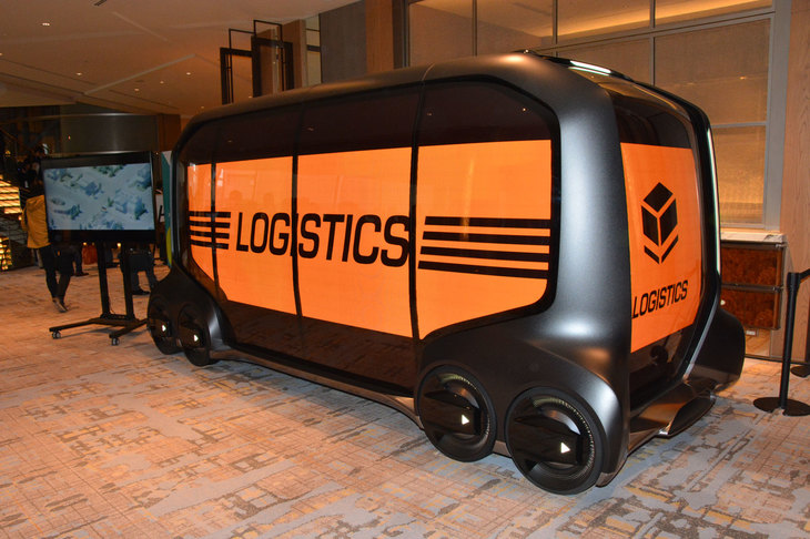 トヨタが2023年の市場投入を予定している自動運転車「e-Palette（イーパレット）」。