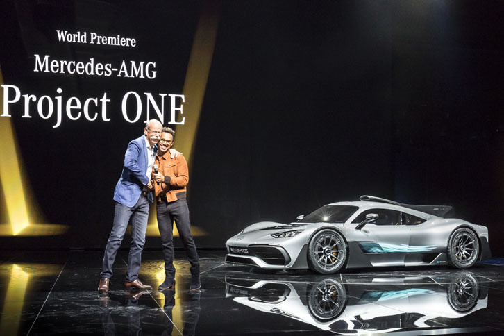 メルセデス・ベンツ・メディア・ナイトの会場の様子。