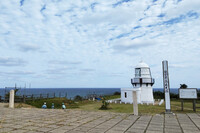 禄剛崎灯台にて。すばらしい景観に、工事が終わったらぜひまた訪れてみたいと思いました。