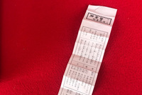 宇佐神宮で引いたおみくじ。「吉」に気を良くして再び出発。