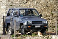 「ベルトーネ・フリークライマー2」のベースとなった「ダイハツ・フェローザ」。コルトーナで2019年1月撮影。