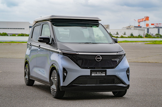 サクラ 太陽光発電で年間3000km走れる「日産サクラ」のプロトタイプが登場