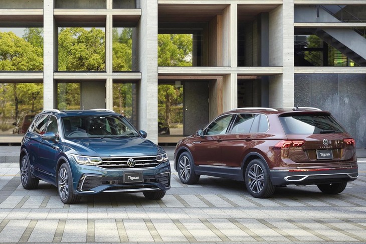 マイナーチェンジした「フォルクスワーゲン・ティグアン」。導入記念の特別仕様車を含め、全5モデルがラインナップされる。
