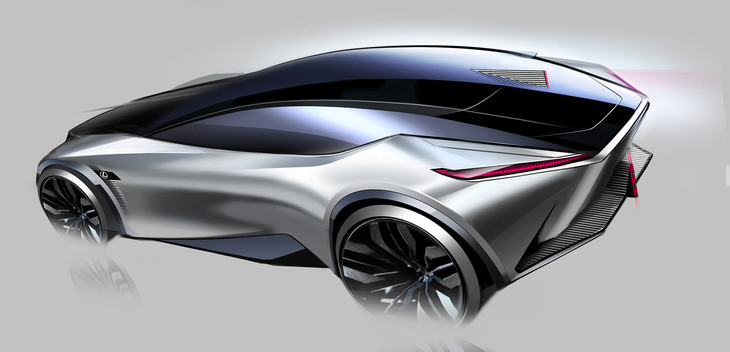 レクサスLF-Zエレクトリファイド（デザインスケッチ）