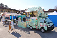 「ポーター」は、フードトラックの定番車種でもある。2024年1月、フィレンツェで。