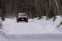 「ノート オーラ」で林道のような道を抜ける。この日の最高気温は1℃ほどだった。