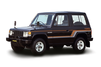 初代「パジェロ」。1982年にマルチパーパスなクロスカントリー車として登場した。