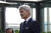 ランボルギーニ・ジャパンのエジナルド・ベルトーリ代表。