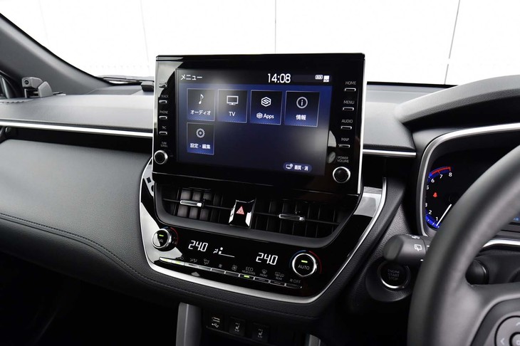 オーディオ機能とスマートフォン連携機能を持つ「ディスプレイオーディオ」は全車に標準装備。7インチサイズが基本で、写真の9インチサイズは「Z」「S」グレード限定のオプション扱いとなる。