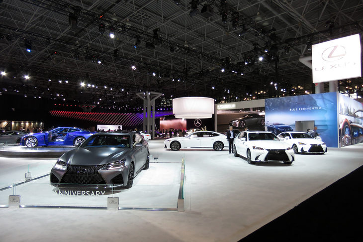 レクサスブースの様子。