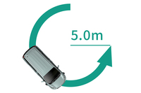 小柄なボディーによる取り回しのしやすさも新型「シエンタ」の魅力。最小回転半径は5mと、定評のあった先代よりさらに20cmもコンパクトになった。