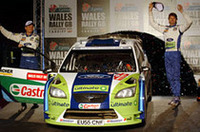 チャンピオンとなったセバスチャン・ロウブの最大のライバル、マーカス・グロンホルムがシーズン通算7勝目をあげ、1年を締めくくった。（写真＝フォード）