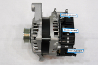 スズキが開発中のマイルドハイブリッドの核となる「ISG（インテグレーテッド スターター ジェネレーター）」。モーターによる動力アシストは限定的で、システムの機能や構造は「日産セレナ」の「Sハイブリッド」に近い。
    