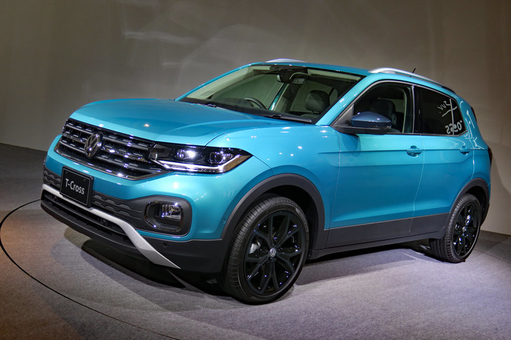 「フォルクスワーゲンTクロス」も1リッターの直3ターボエンジンを搭載。最高出力は116PS。
