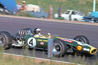 1968年の南アフリカGPで優勝し、ついにファンジオの勝利数を超えたクラーク。彼にとって、これが最後のF1での勝利となった。