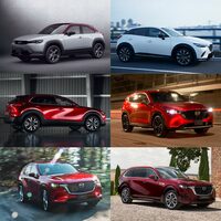 マツダの現行SUV／クロスオーバーの国内ラインナップ。　
	ほった「これに加えて、日本未導入のモデルもあるわけでしょう。マツダも、ラインナップそのものは多いんですけどね」　　
	清水「マーケットに応じて『CX-80』『CX-90』とつくり分けているだけでも、大したものだよ」