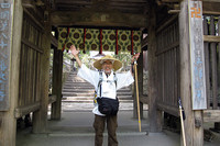2009年4月末、最初の遍路が結願したとき。八十八番目の大窪寺で。