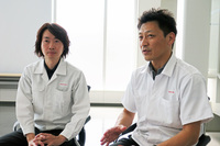 今回話を伺った苗代さん（写真向かって右）と佐藤さん（同左）。「ZR-V」のカスタマイズには市場によって異なる要望があったというが、日本においては「奇抜なことはしない」というスタンスを貫いたという。