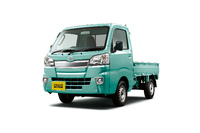 ボディーカラーに「ファインミントメタリック」が採用された「ピクシス トラック エクストラ」。