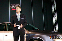 
	「今回のA4ではワゴンの販売に力を入れる」と語る、アウディジャパン新社長のヴァルター・ハーネック。
	 