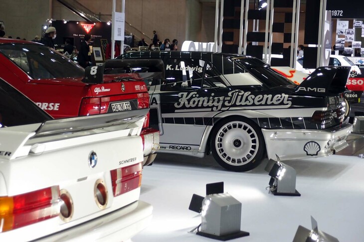 展示された各マシンのリアエンド。