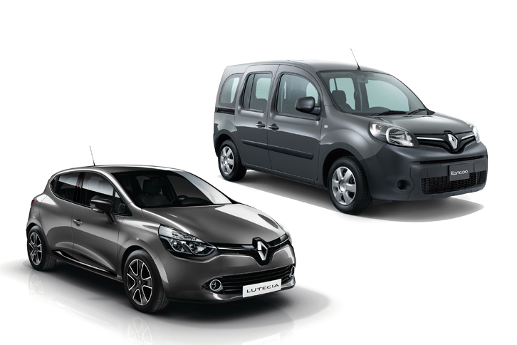 「ルノー・ルーテシア」（左下）と「カングー」（右上）。ルノーでは高額なスポーツグレードだけでなく、手の届きやすいエントリーグレードにもMT仕様を設定している。