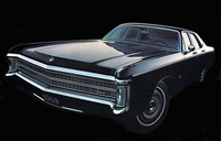 1969年「インペリアル・クラウン」。全長5.8m超の巨体に7.2リッターV8エンジンを積んだクライスラーの旗艦。さらなる上級グレードの「ルバロン」も存在した。