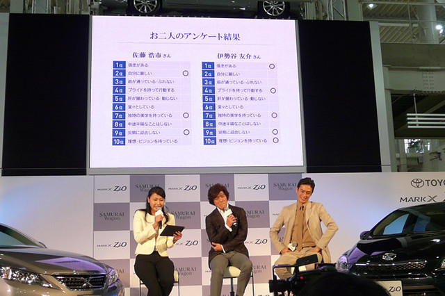 マークXジオ SAMURAI PROJECT 2011」発表会 内装・外装など10枚 【画像 