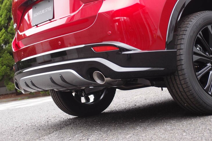 マツダCX-5 XDスポーツアピアランス（オプション装着車のリアバンパー周辺部）