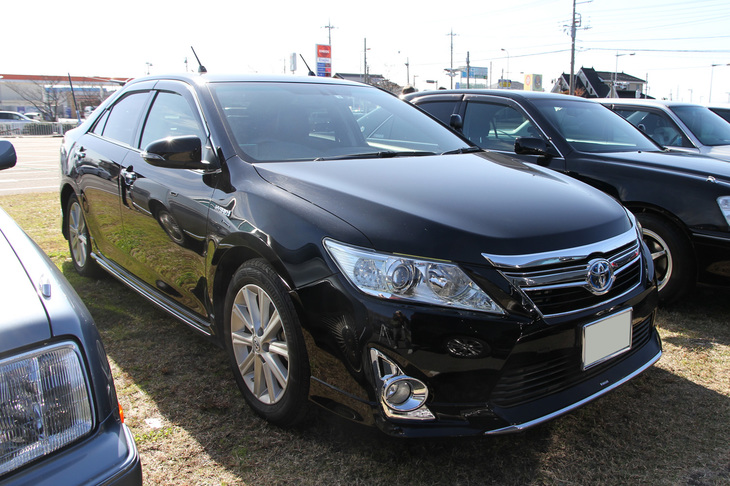 2011年にデビューした先代「トヨタ・カムリ」。意外に存在感があった。