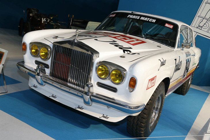 ティエリー・ド・モンコルジェ氏が製作した1981年「ロールス・ロイス・コーニッシュ」のパリ-ダカール仕様。2018年10月パリモーターショーで。