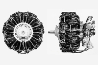 航空機用の空冷星形14気筒エンジン「栄」。零式艦上戦闘機や一式戦闘機“隼”など、さまざまな軍用機に搭載された。