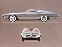 ジョルジェット・ジウジアーロ氏が1959年12月にベルトーネに提示したスケッチ。