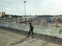 今回のルートと、イタリアの高速新幹線「フレッチャロッサ」は、まさに絡みあうようにして走る。