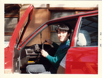 レースのカバーを掛けて恥ずかしげもなく乗っていた四半世紀前の筆者。