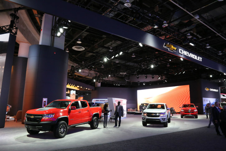 シボレーブースの様子。