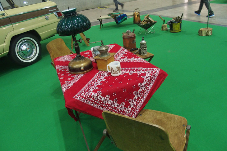 オートモビル カウンシル2022のSUV＆GEARコンセプト展示エリアの様子。