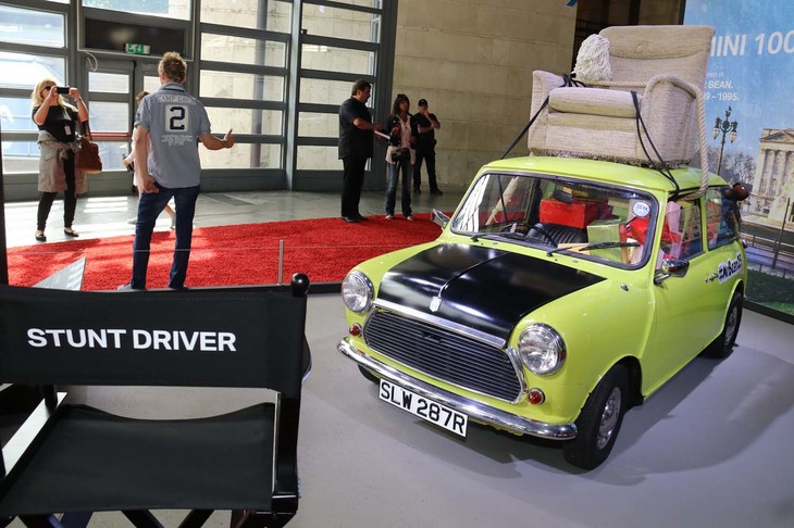 特別展の会場で“Mr.ビーンのMINI”は一番人気であった。